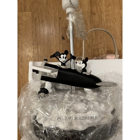 NEW!! Extremely Rare! Walt Disney Mickey Mouse Plane Crazy 1928 Table Lamp 15.5” - Picture 2 of 6
